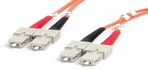 2 meters Black Box SC to SC Multimode Duplex Fiber Optic Patch Cable,